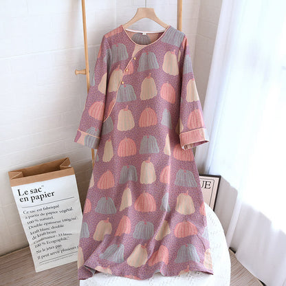 Ensemble pyjama citrouille pastorale en pur coton