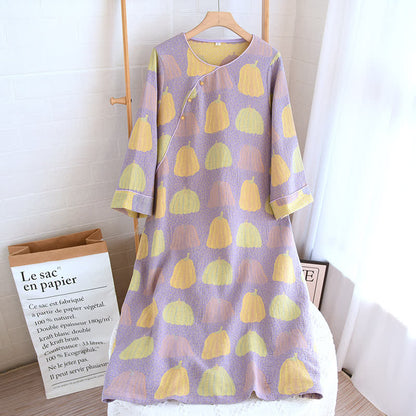 Ensemble pyjama citrouille pastorale en pur coton