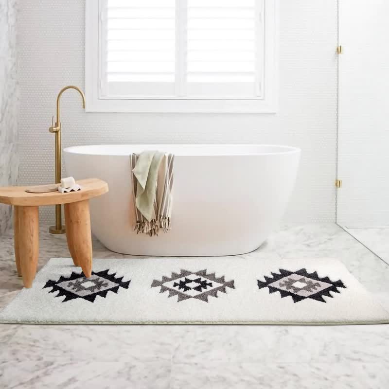 Tapis de chambre absorbant de style bohème