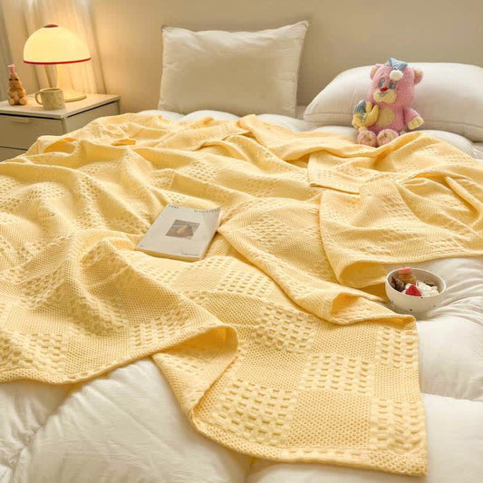 Couette légère en pur coton avec structure gaufrée