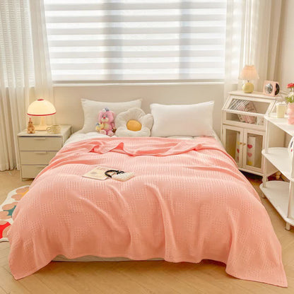 Couette légère en pur coton avec structure gaufrée