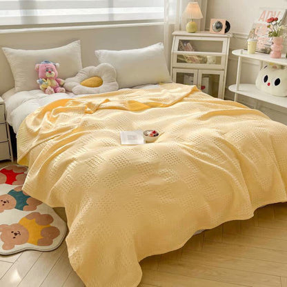 Couette légère en pur coton avec structure gaufrée