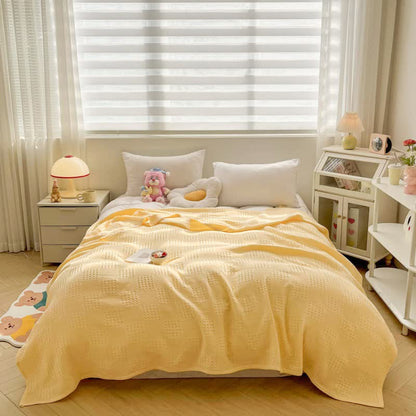 Couette légère en pur coton avec structure gaufrée