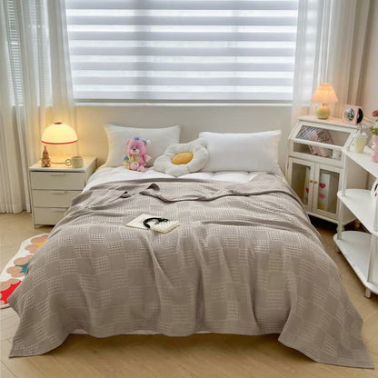 Couette légère en pur coton avec structure gaufrée