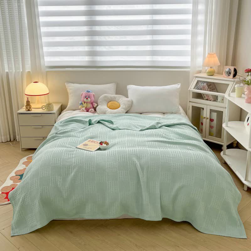 Couette légère en pur coton avec structure gaufrée