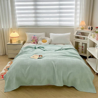 Couette légère en pur coton avec structure gaufrée