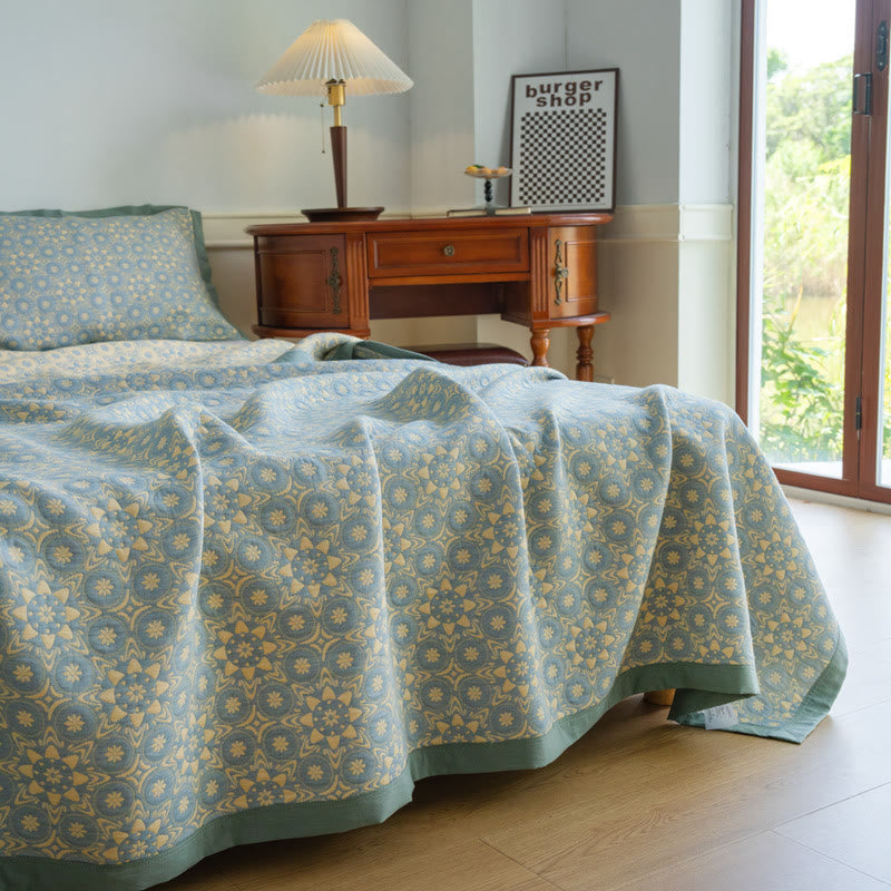 Couette luxueuse et douce en gaze de coton jacquard