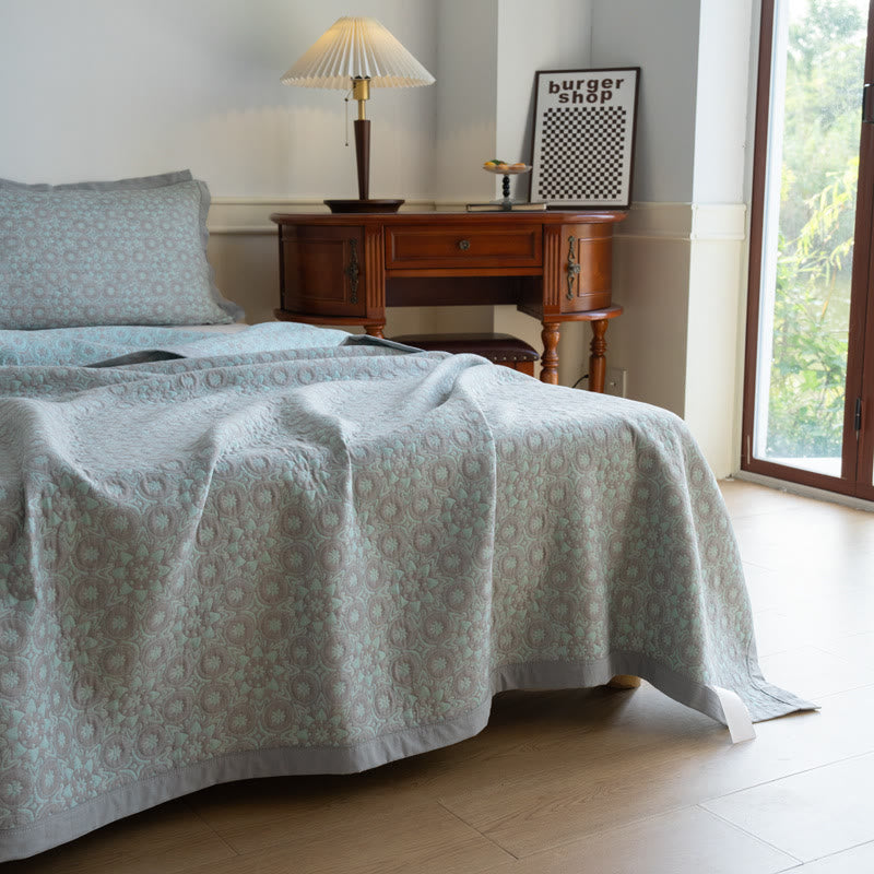 Couette luxueuse et douce en gaze de coton jacquard