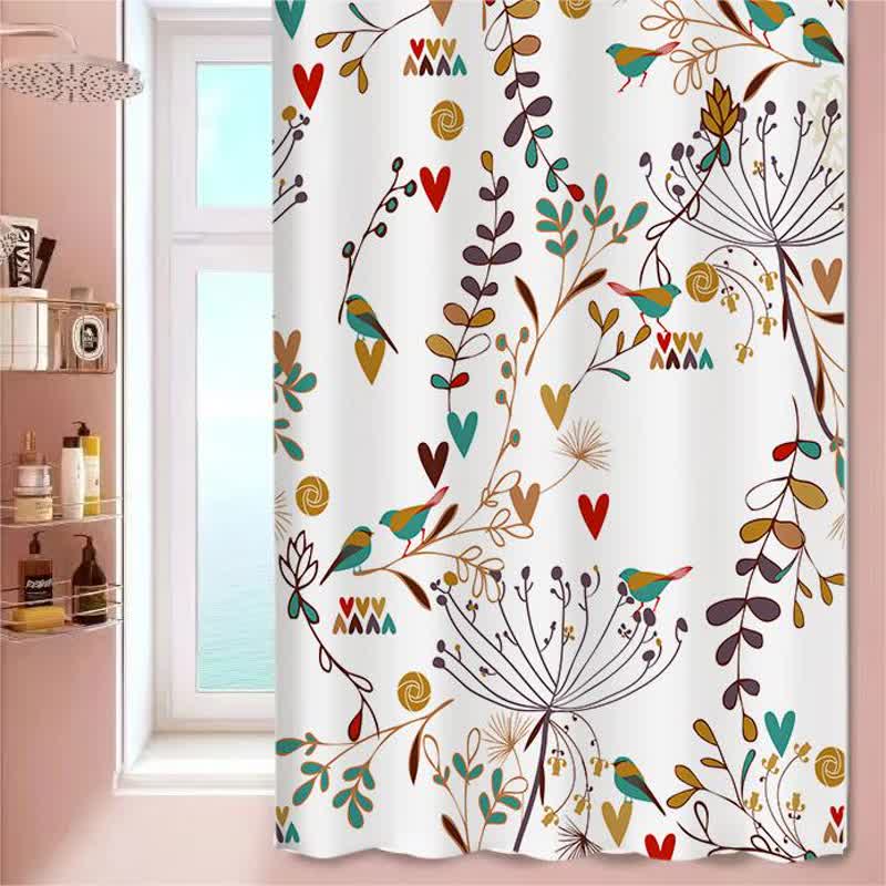 Rideau de douche imperméable de style pastoral