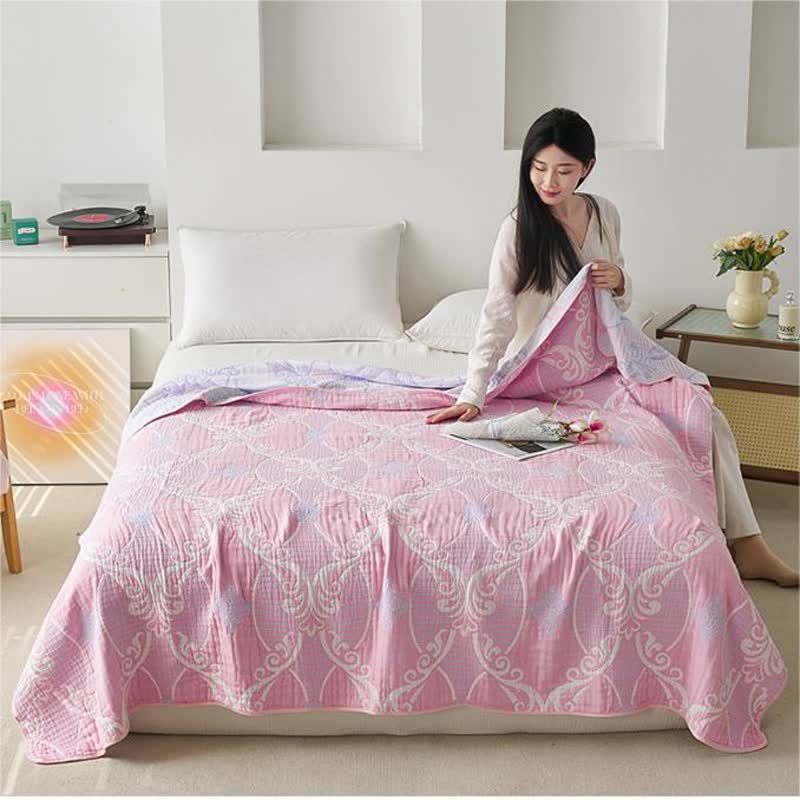 Couette confortable en gaze de coton de style rétro