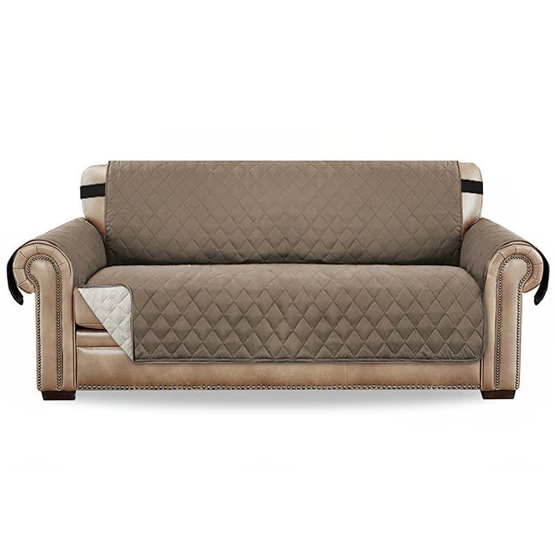Housse de canapé imperméable avec bandes élastiques