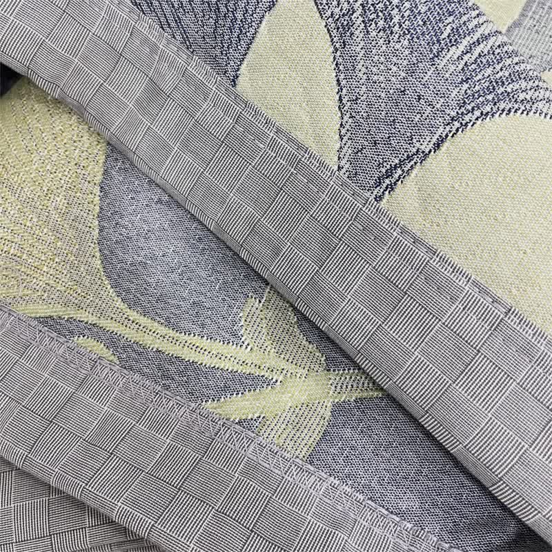 Couette réversible en gaze de coton avec feuilles de ginkgo
