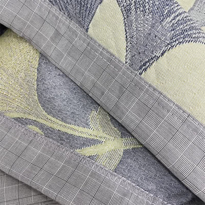 Couette réversible en gaze de coton avec feuilles de ginkgo