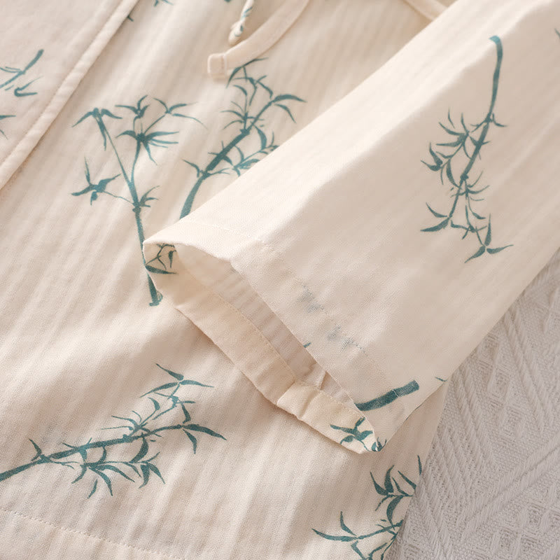 Ensemble de nuit country en gaze de coton et bambou