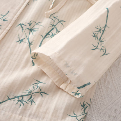 Ensemble de nuit country en gaze de coton et bambou