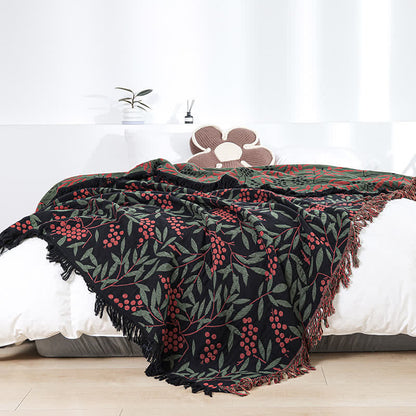 Couette en gaze de coton avec pompon en forme de fruit de bégonia