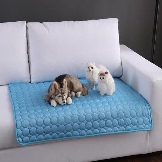 Tapis rafraîchissant d'été absorbant simple pour animaux de compagnie