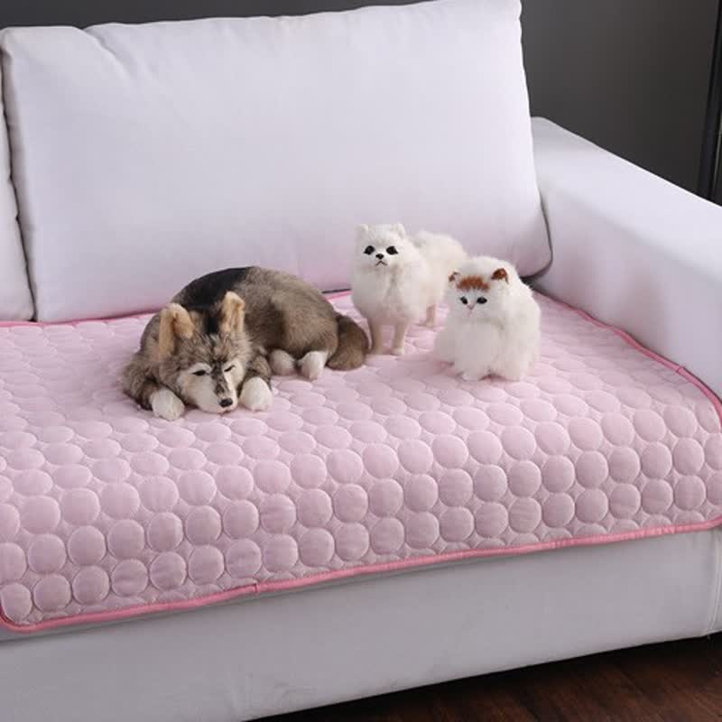 Tapis rafraîchissant d'été absorbant simple pour animaux de compagnie