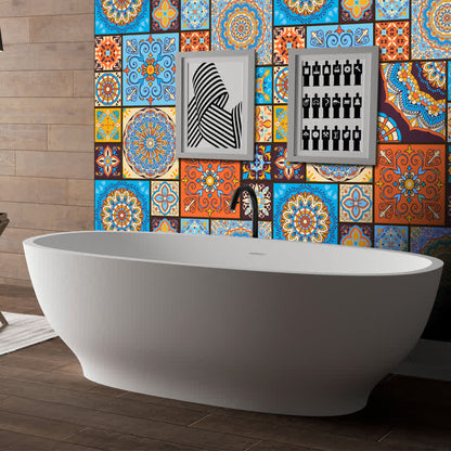 Autocollants muraux décoratifs colorés et amovibles (20 pièces)