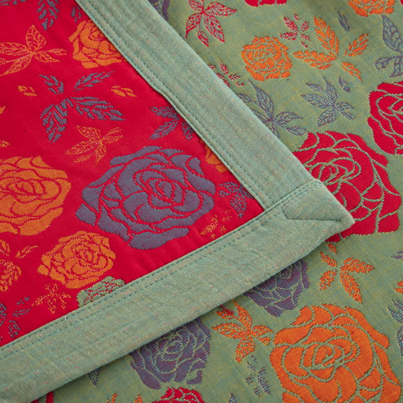 Couette élégante et confortable en gaze de coton rose