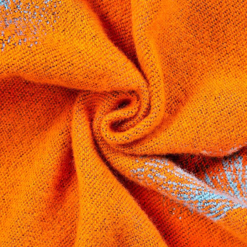 Cape-écharpe de voyage luxueuse en feuille de ginkgo - image 9