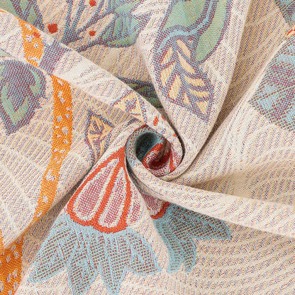 Couette en gaze de coton respirante avec fleurs rustiques
