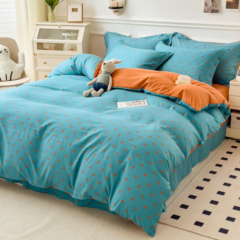 Collection de linge de lit confortable et doux dans un style simple