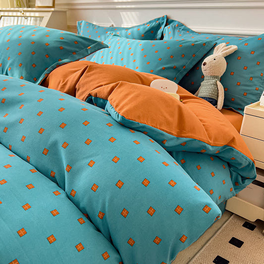 Collection de linge de lit confortable et doux dans un style simple