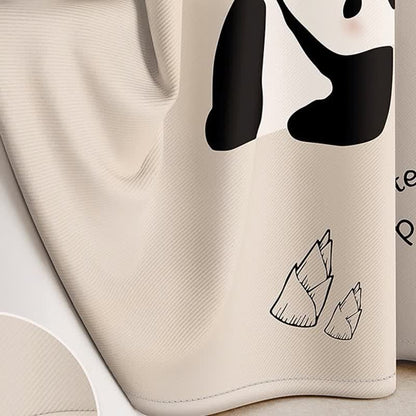 Rideau de douche imperméable avec un adorable panda chinois