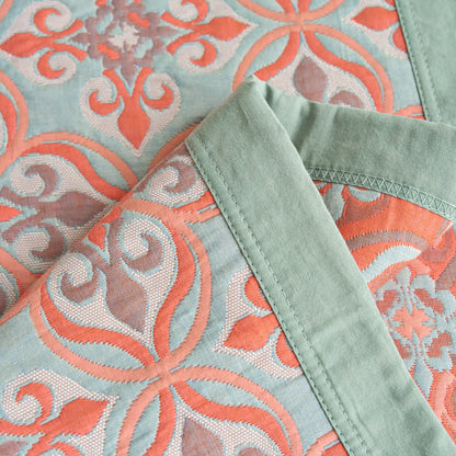 Couette réversible Jacquard Chic en gaze de coton