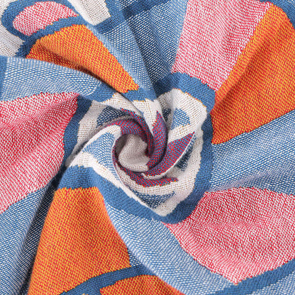 Couette en gaze de coton pur avec motif de fleurs de dessin animé