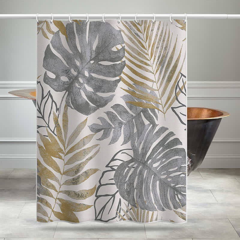 Rideau de douche anti-moisissure Pastoral Monstera Deliciosa