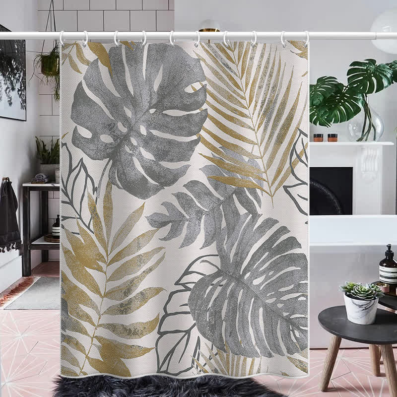 Rideau de douche anti-moisissure Pastoral Monstera Deliciosa
