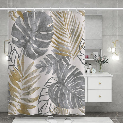 Rideau de douche anti-moisissure Pastoral Monstera Deliciosa