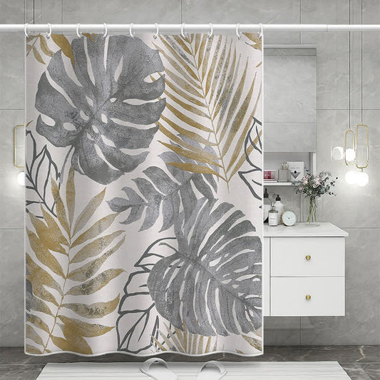 Rideau de douche anti-moisissure Pastoral Monstera Deliciosa