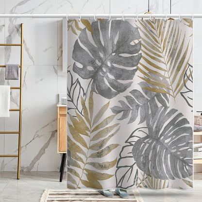 Rideau de douche anti-moisissure Pastoral Monstera Deliciosa