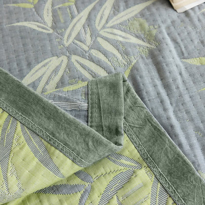 Couverture d'été pastorale en gaze de coton de bambou