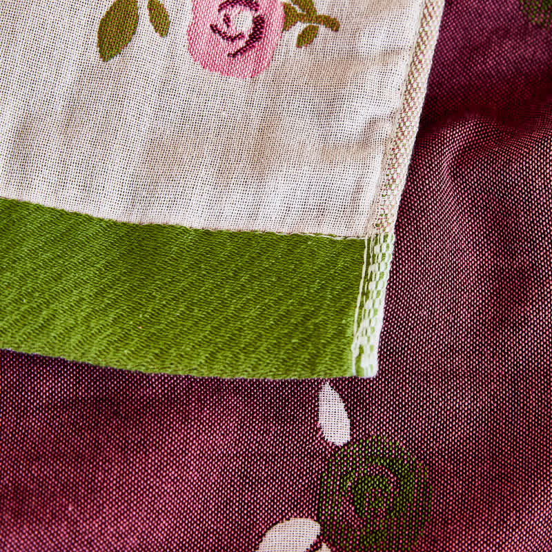 Couette d'été en gaze de coton Pastoral Rose