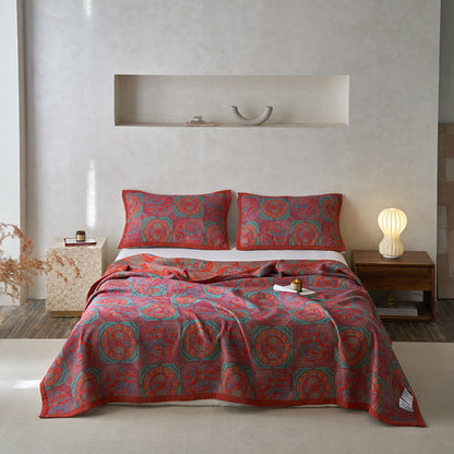 Couette en gaze de coton douce de style vintage