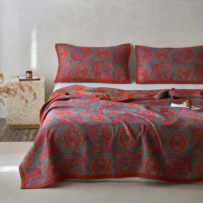 Couette en gaze de coton douce de style vintage