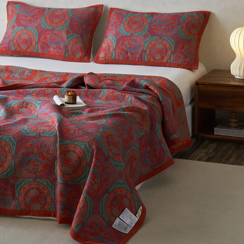 Couette en gaze de coton douce de style vintage