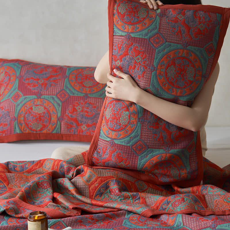 Couette en gaze de coton douce de style vintage