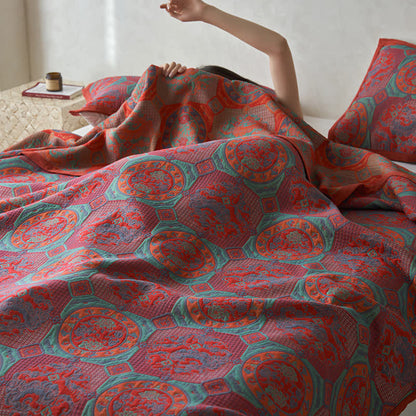 Couette en gaze de coton douce de style vintage