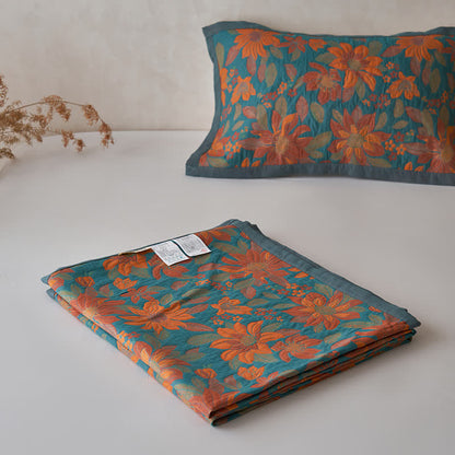Couette en fil teint « Fleur en fleurs » en pur coton - image 13