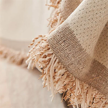 Housse de canapé chenille géométrique moderne