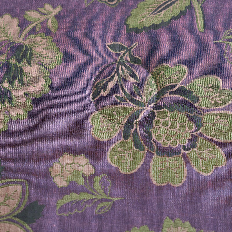 Couette jacquard en gaze de pur coton à motif floral