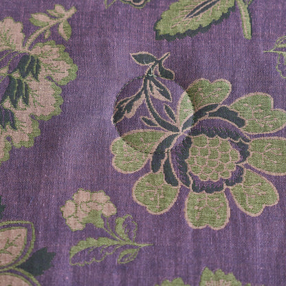 Couette jacquard en gaze de pur coton à motif floral