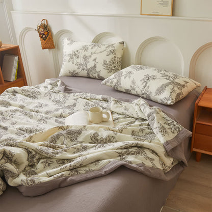 Couette légère en gaze de coton pur de style campagnard