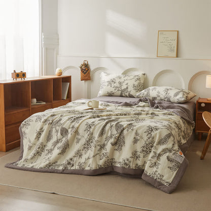 Couette légère en gaze de coton pur de style campagnard