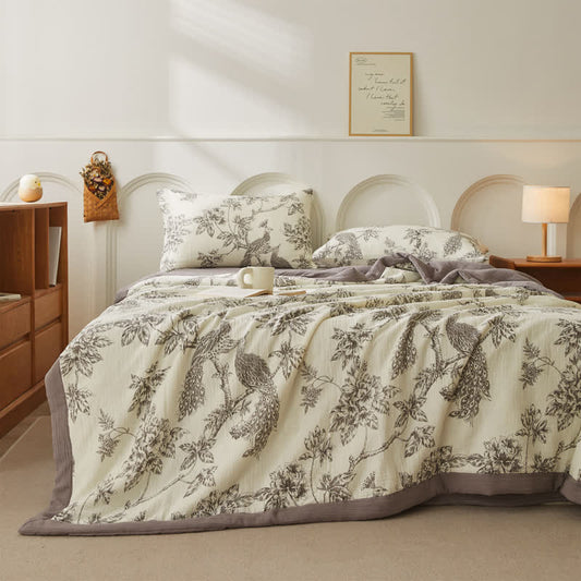 Couette légère en gaze de coton pur de style campagnard